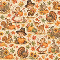 Little Autumn Blessings – Vintage Autumn Harvest Storybook – 12×12 Printed Paper; low-resolution product preview. Copyright (c) 2026 Scrappy Seconds, LLC.