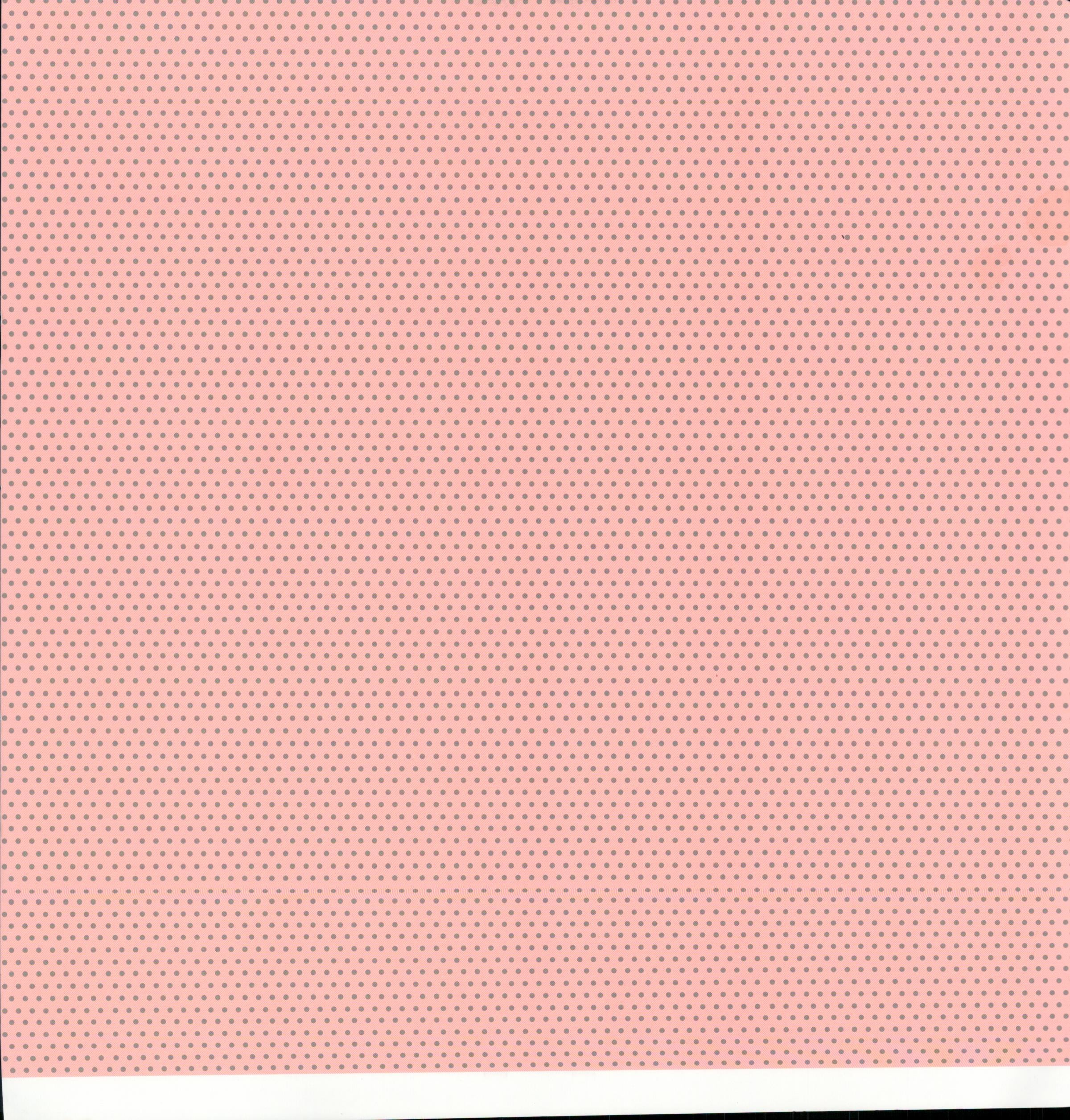 SEI Aunt Gerdi's Garden Seedlings - large pink polka dots on gray 12x12 double-sided cardstock