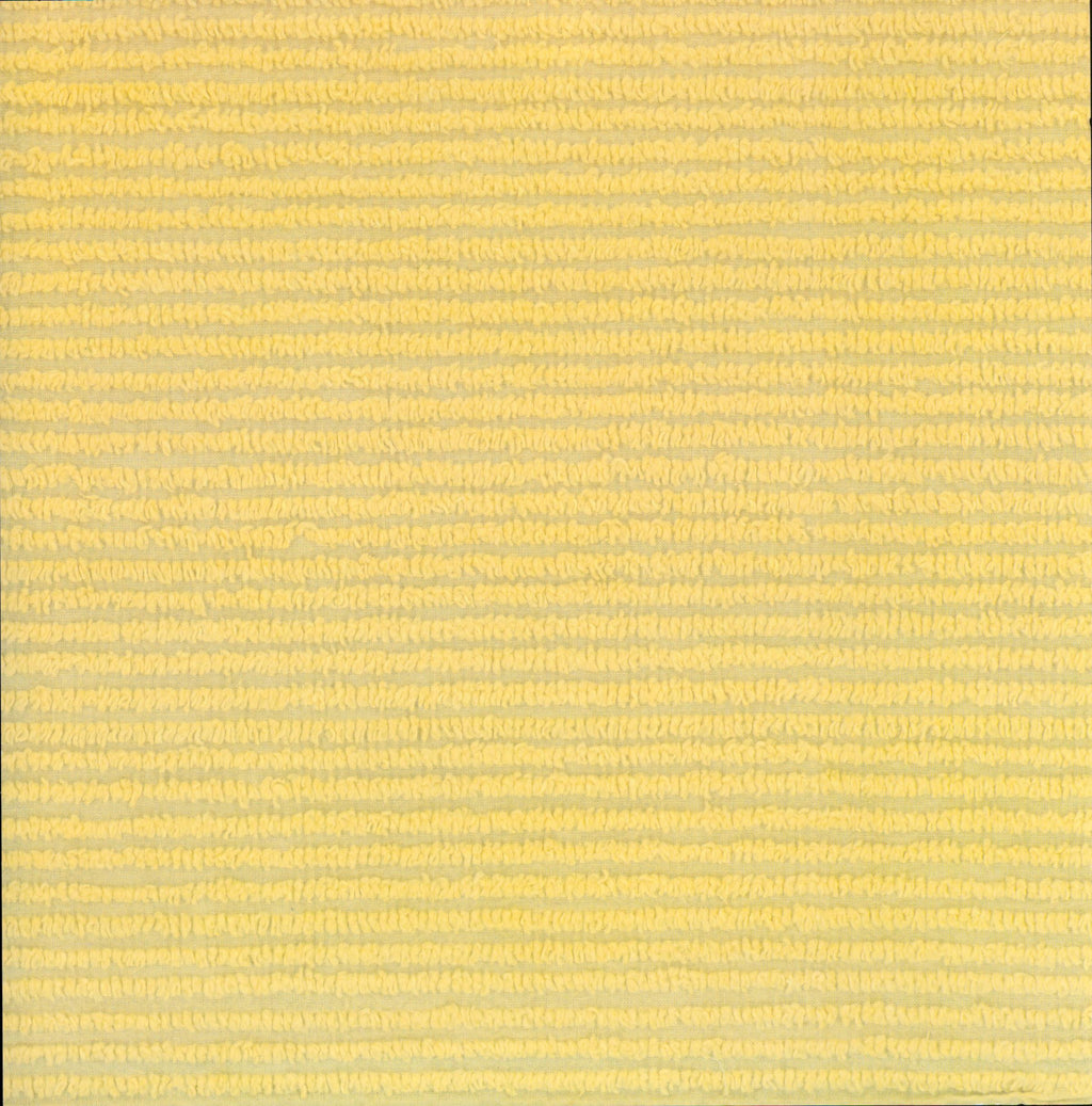 Leisure Arts Stripe Yellow Chenille 12x12 scrapbook paper - warm butter yellow chenille-effect horizontal stripe texture