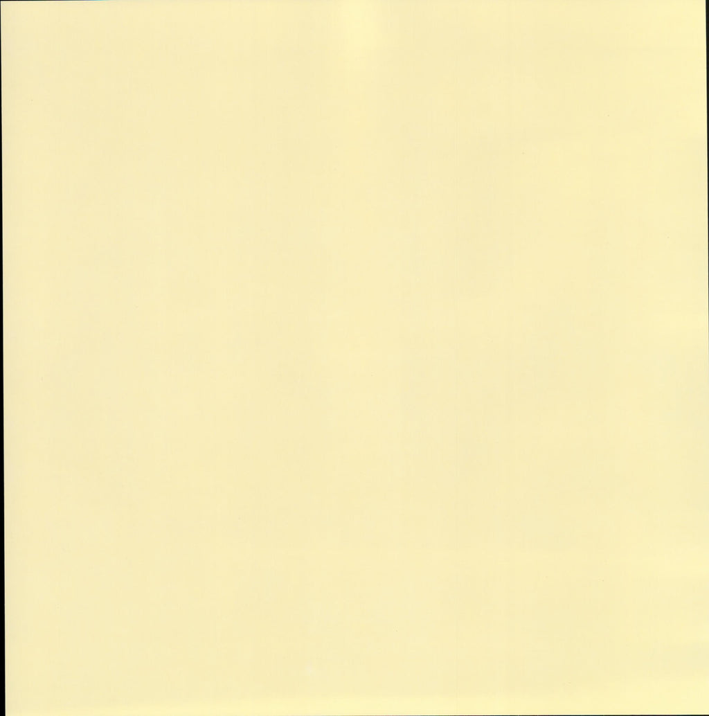 Solid Pale Cream Yellow 12x12 scrapbook paper - smooth even pale cream butter yellow background