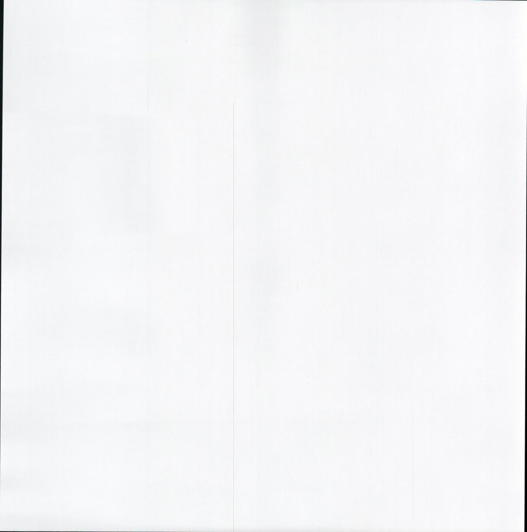 Solid Pale Cream Yellow 12x12 scrapbook paper - reverse side plain white
